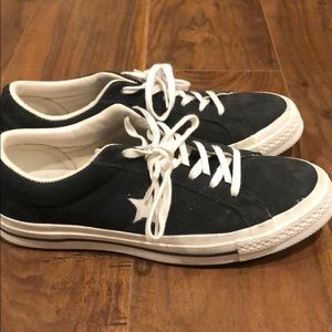 Black Converse with stars!